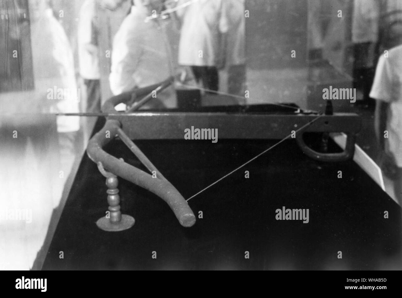 A reconstruction of a Ch'in crossbow. Bronze trigger mechanisms have ...