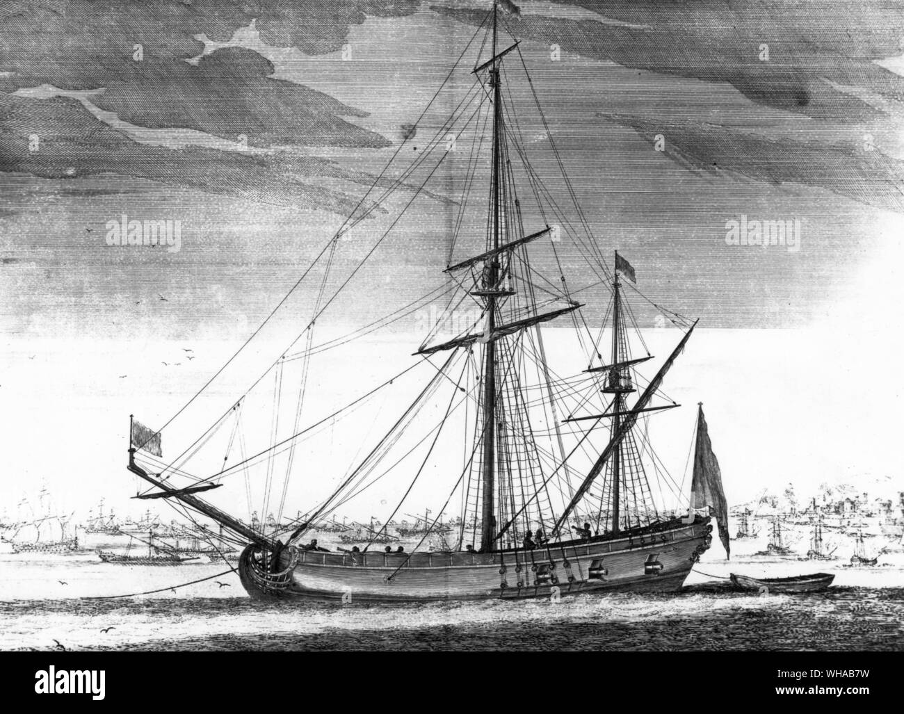 De Passeburus Bomb Ketch c1690 Stock Photo Alamy