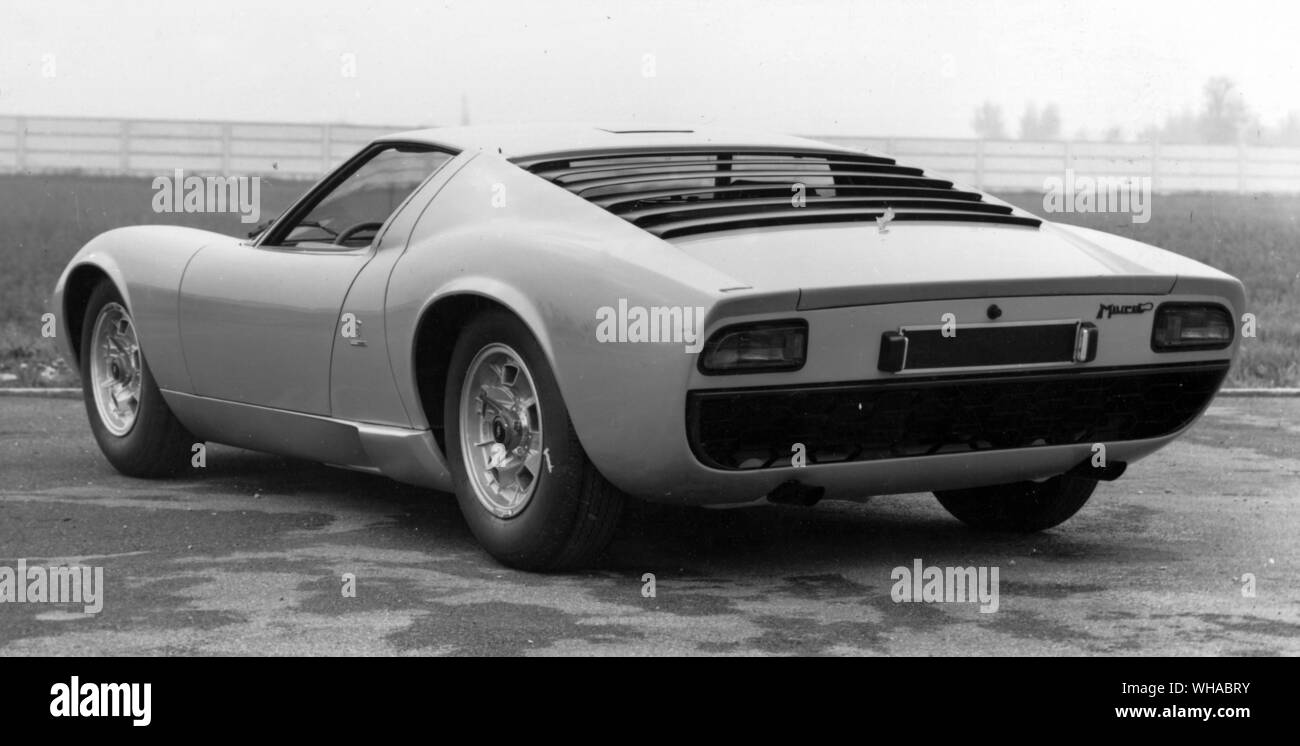 Lamborghini Miura 4 litre V-12 coupe Stock Photo