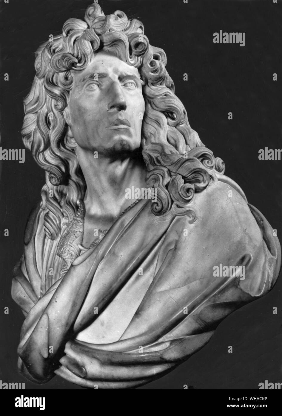 Martin Desjardins. Bust of Pierre Mignard. before 1689 Stock Photo Alamy