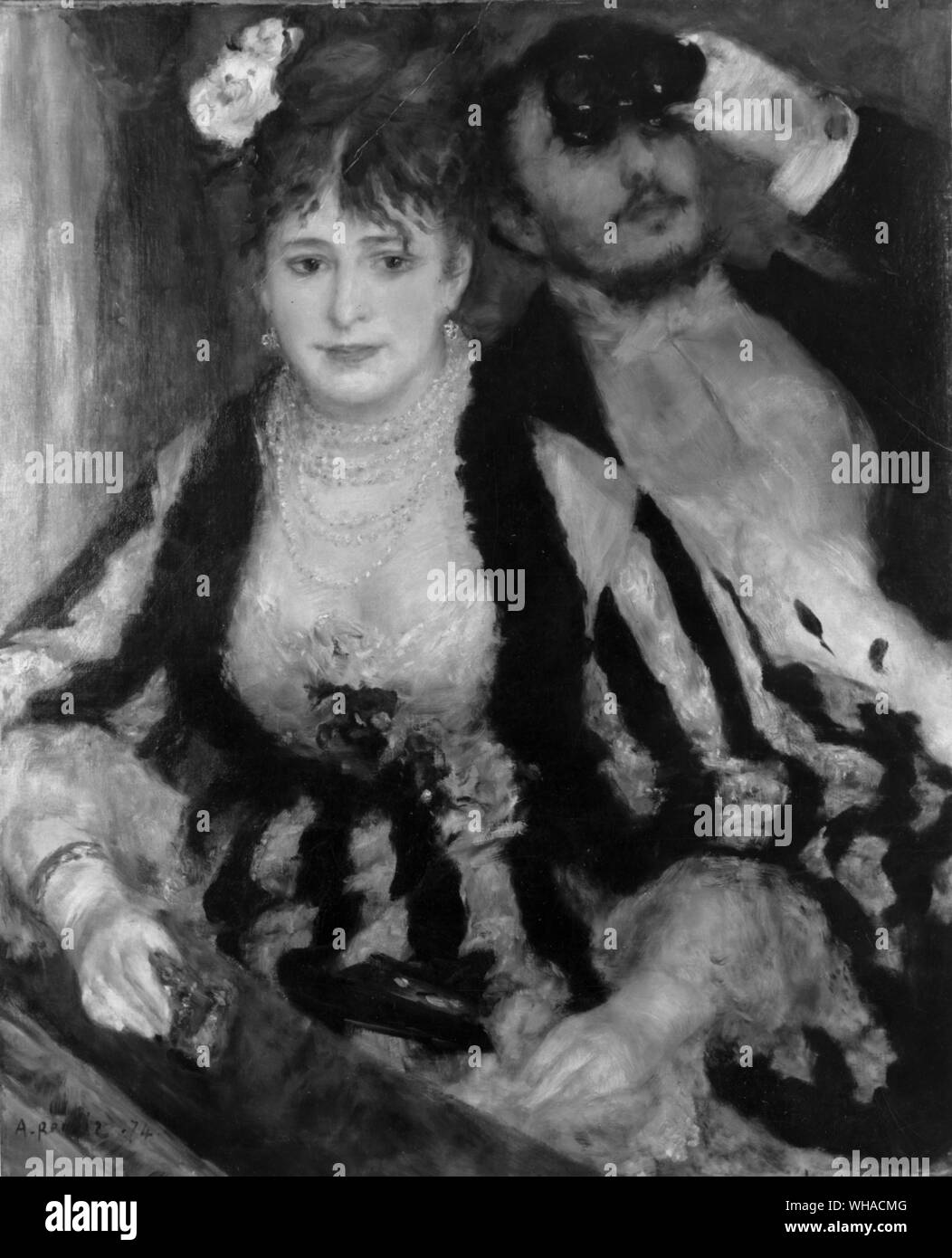 Pierre Auguste Renoir. La Loge. 1874 Stock Photo Alamy Pierre Auguste Renoir. La Loge. 1874 Stock Photo Alamy