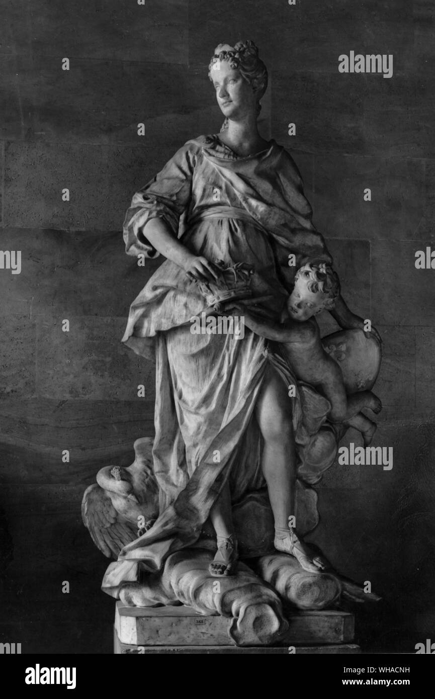 Guillaume Coustou. Marie Leczinska as Juno 1731 Stock Photo