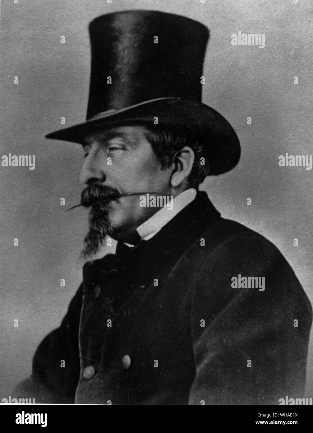 Contemporary photograph of Napoleon III taken by Nadar Stock Photo