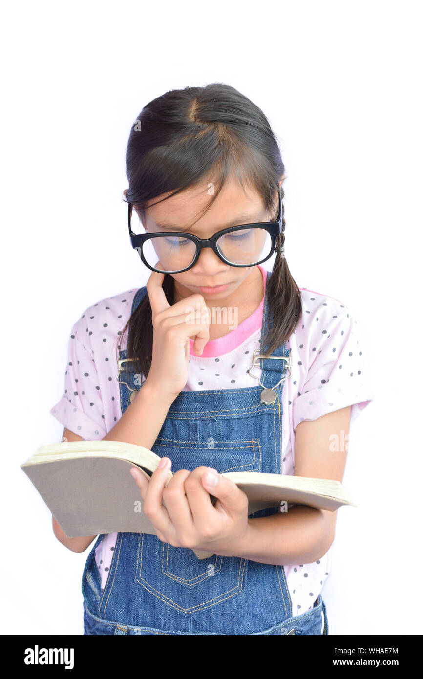 Indian girl reading book hi-res stock photography and images - Alamy