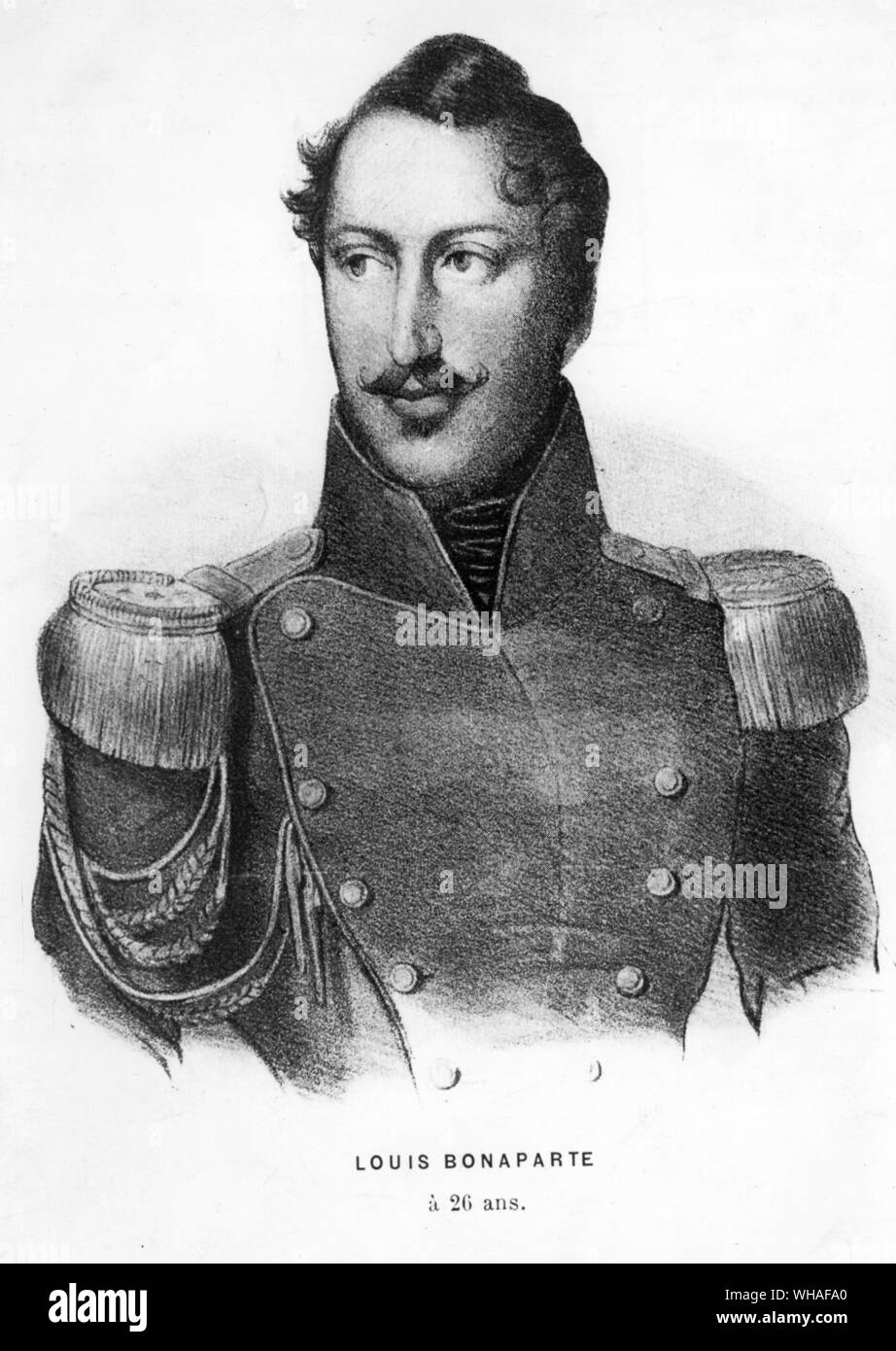Louis Bonaparte future Napoleon III at 26 years Stock Photo