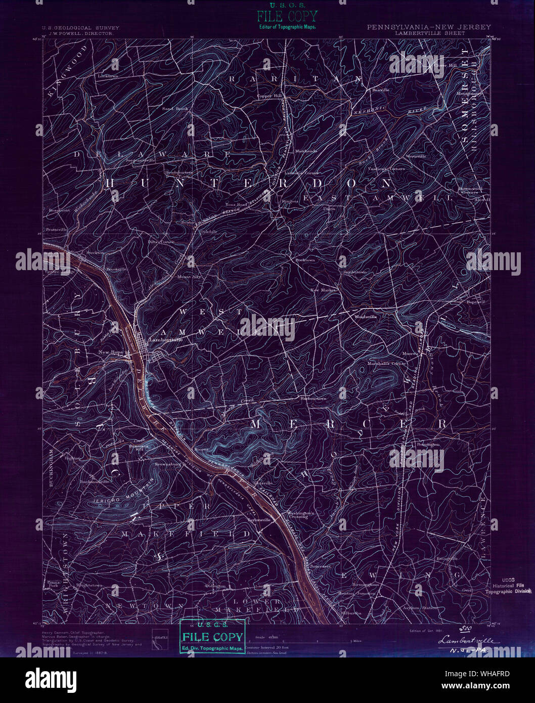 Lambertville new jersey map hires stock photography and images Alamy