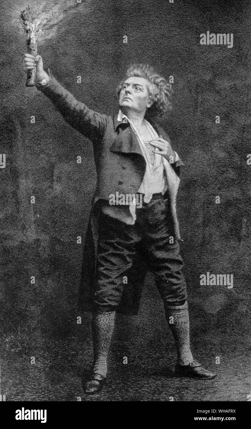 The actor Frederick Lemaitre as Pere Gechette after a photograph by Etienne Carjat. Parisian Etienne Carjat (1828-1906) has not been recorded by history as a camera manufacturer, but rather as an artist: a talented caricaturist and portrait photographer. His name often appears along with those of Disderi and Nadar when one reads of the most well-known and influential Paris photographers of the mid-1800s. Carjat, like Disderi, photographed many of the celebrities of the time (i.e., politicians, painters, sculptors, writers, poets, musicians, actors) in his studio.. Lemaitre was still acting Stock Photo