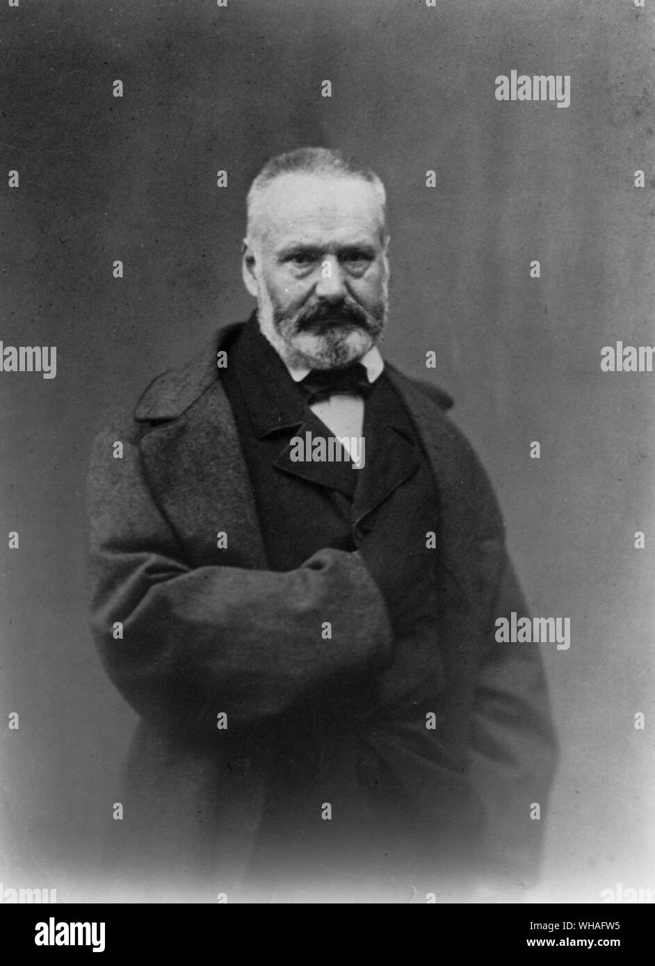 Victor Hugo. Novelist, poet, and dramatist, the most important of French Romantic writers. Stock Photo