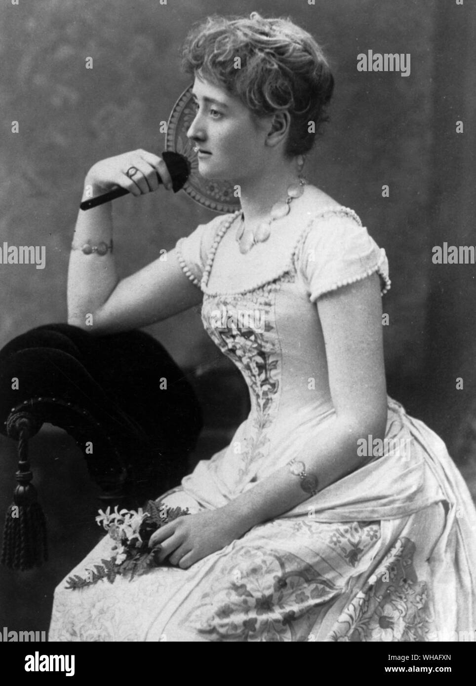 Trix Kipling. August 1885 Stock Photo - Alamy