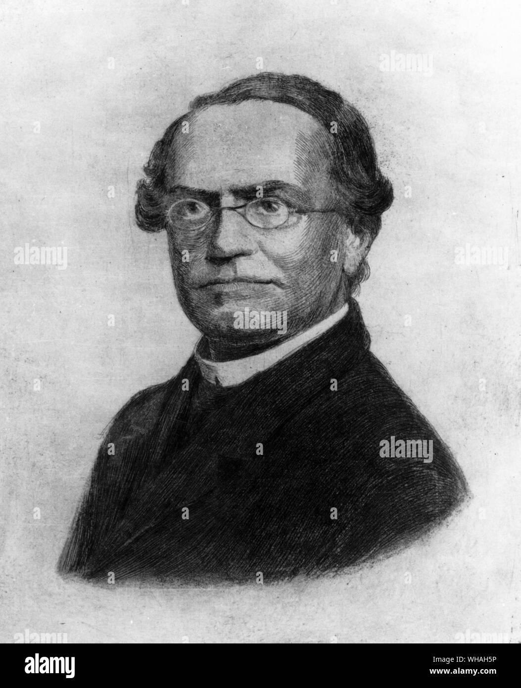Gregor Mendel 1884. . Mendel, Gregor Johann Austrian botanist and geneticist; founder of genetics  1822-1884 Stock Photo