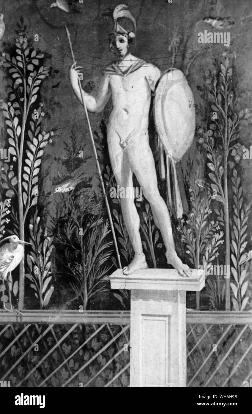 Roman statue of Mars c AD70 Stock Photo - Alamy