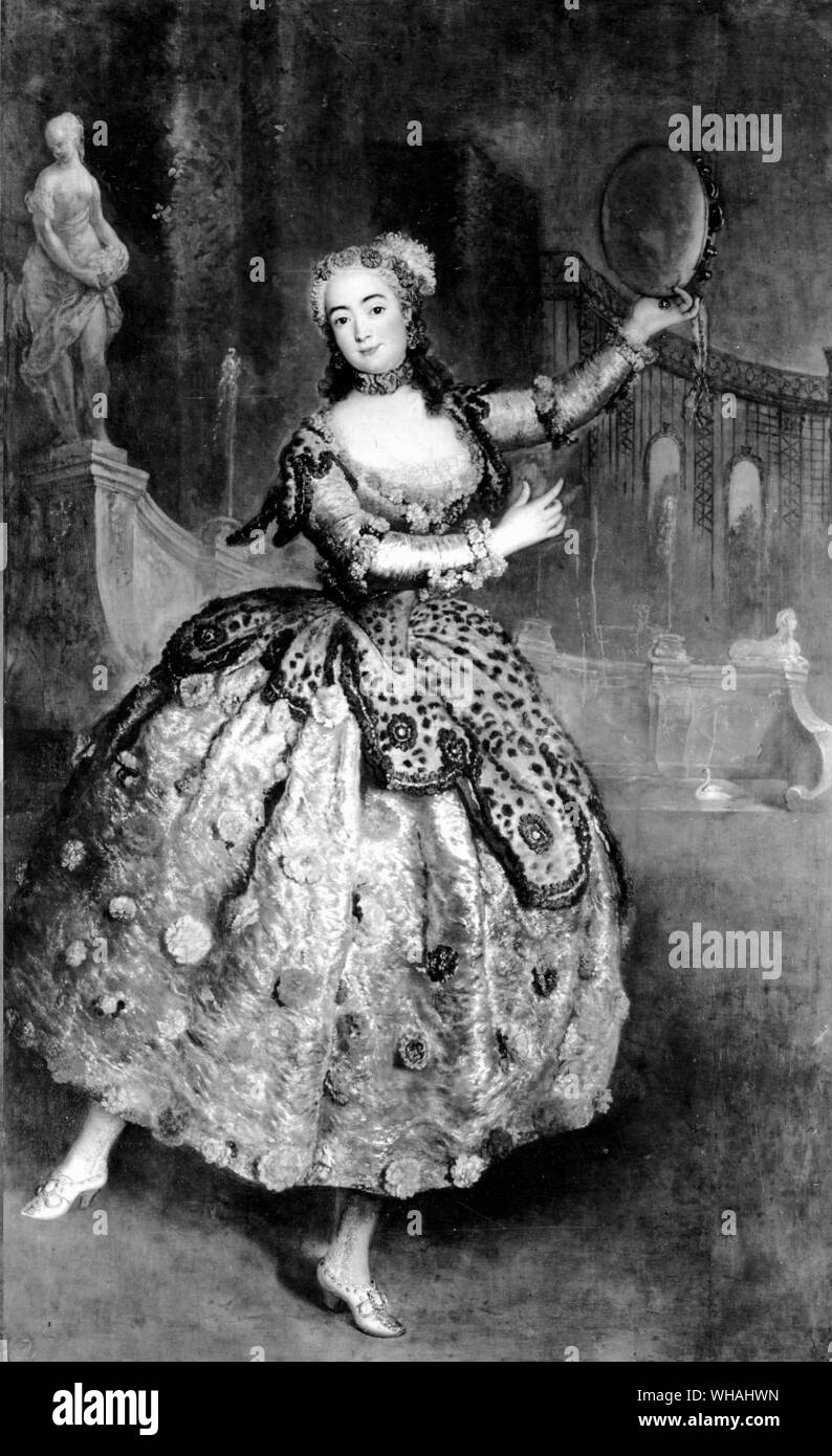 Barbara Campanini 1721-99 known as La Barbarina painting by Antoine Pesne Stock Photo