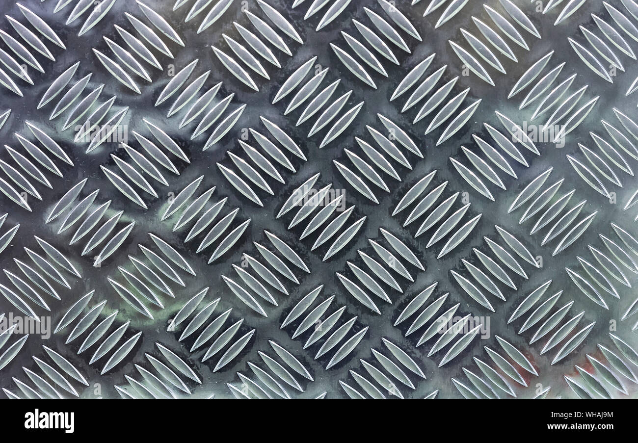 Metal sheet with volume ornament for use as an anti-slip coating. Metal  sheet background and texture Stock Photo - Alamy