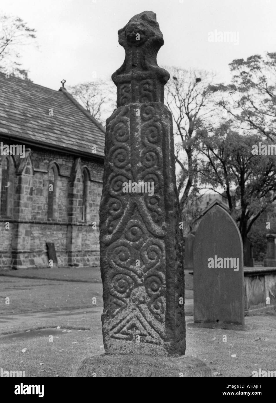 Celtic Cross. Whalley. Lancashire Stock Photo Alamy