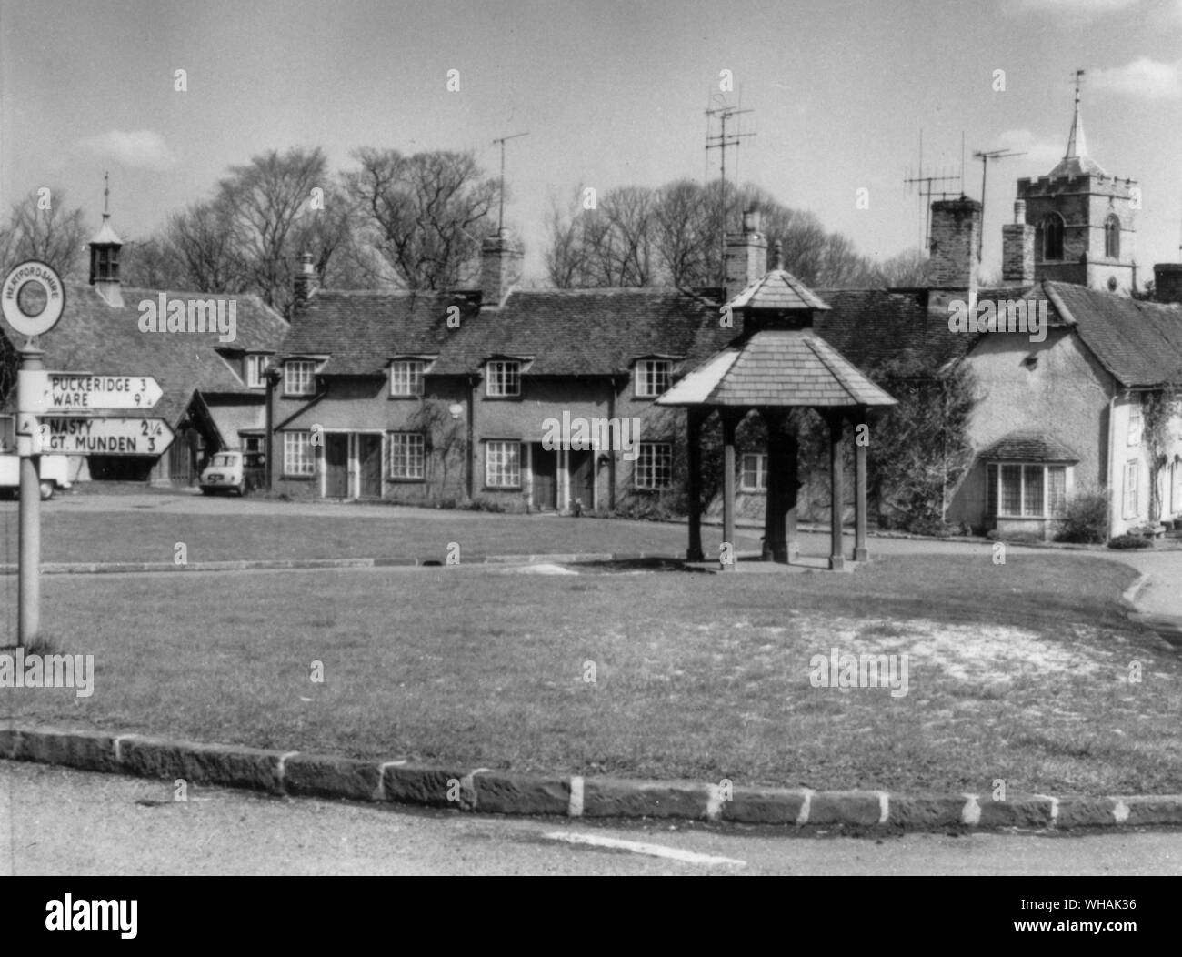 The Village Green. Westmill. Hertfordshire. Stock Photo