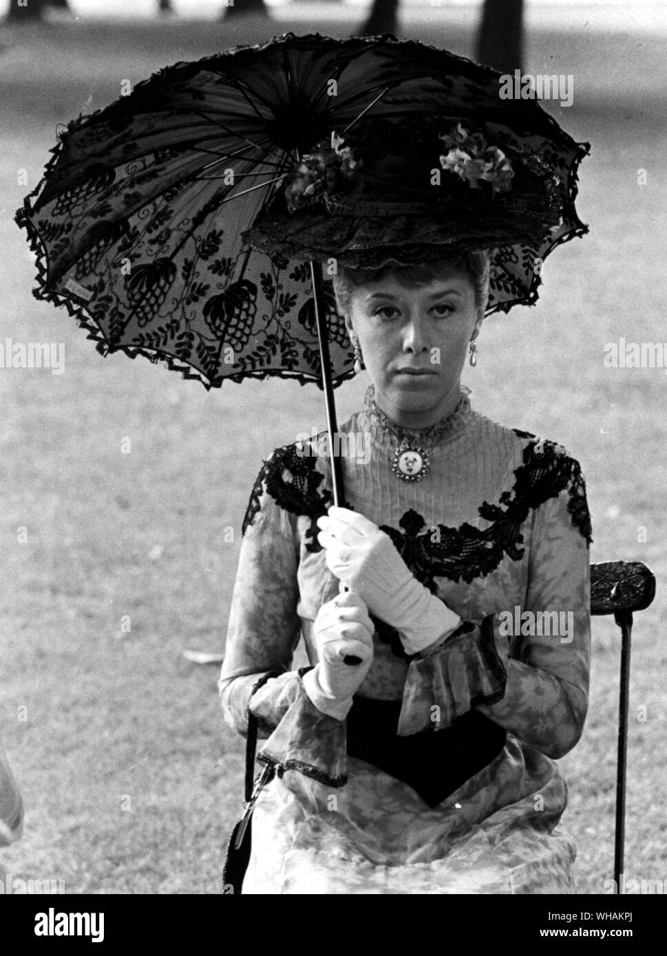 Margaret Tyzack as Winifred in the Forsyte Saga. Galsworthy's famous romantic family drama Stock Photo