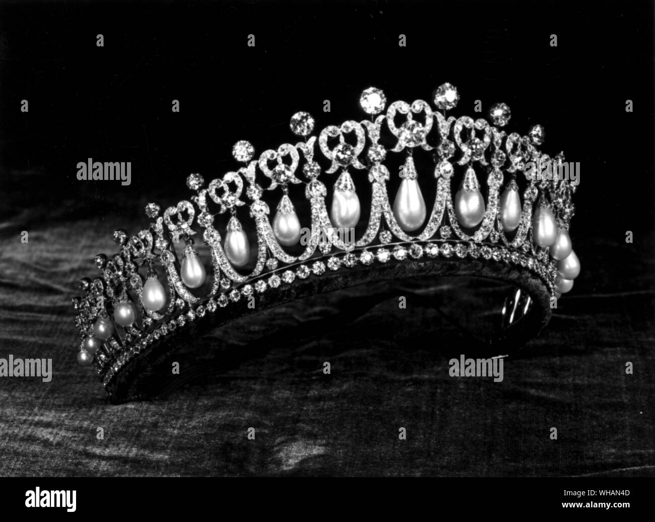 Tiara. A tiara  is a form of crown.. richly ornamented. Stock Photo