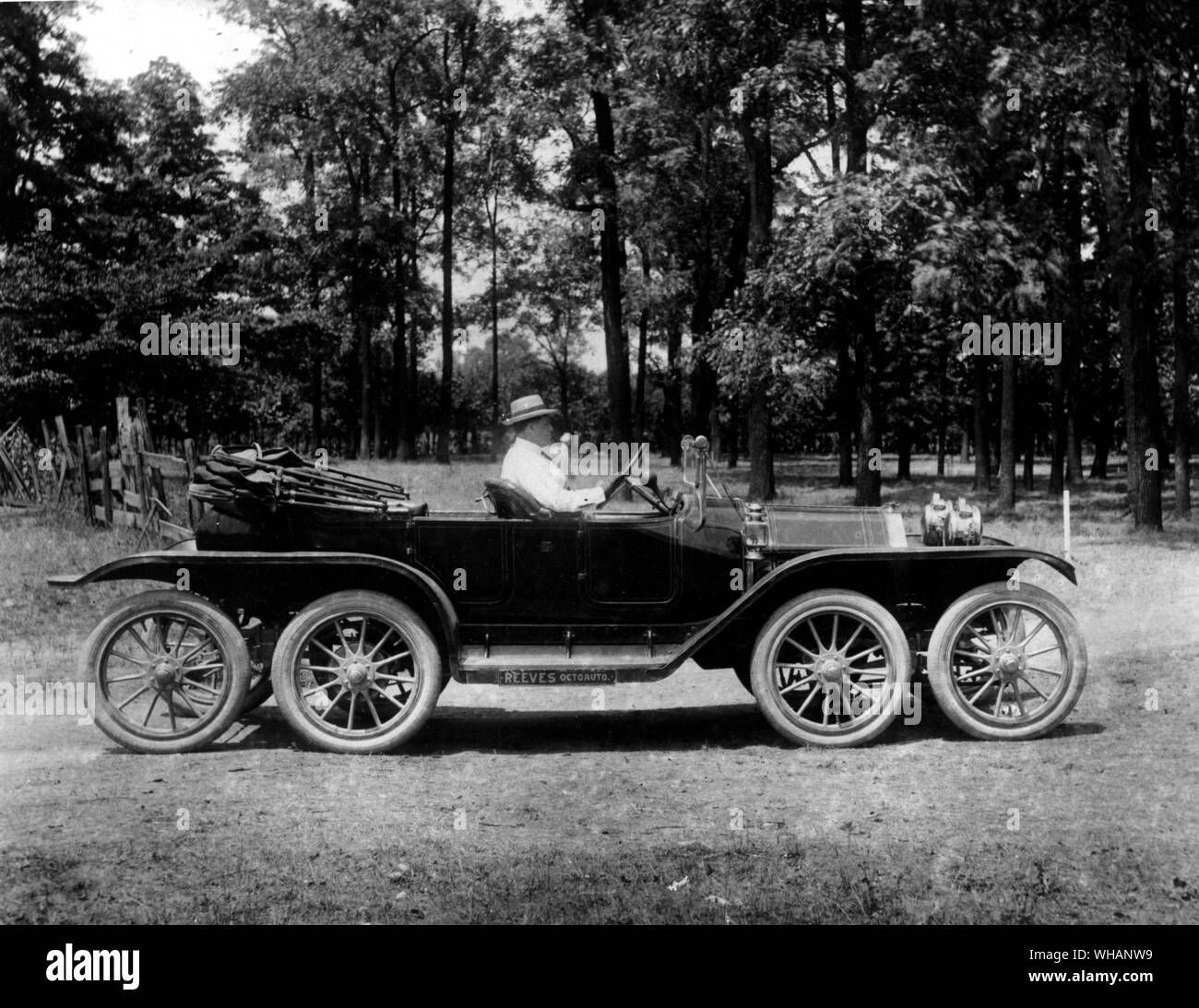 Invented in 1911 by Milton Reeves  - the Octo-Auto car (it never caught on)!. USA. Stock Photo