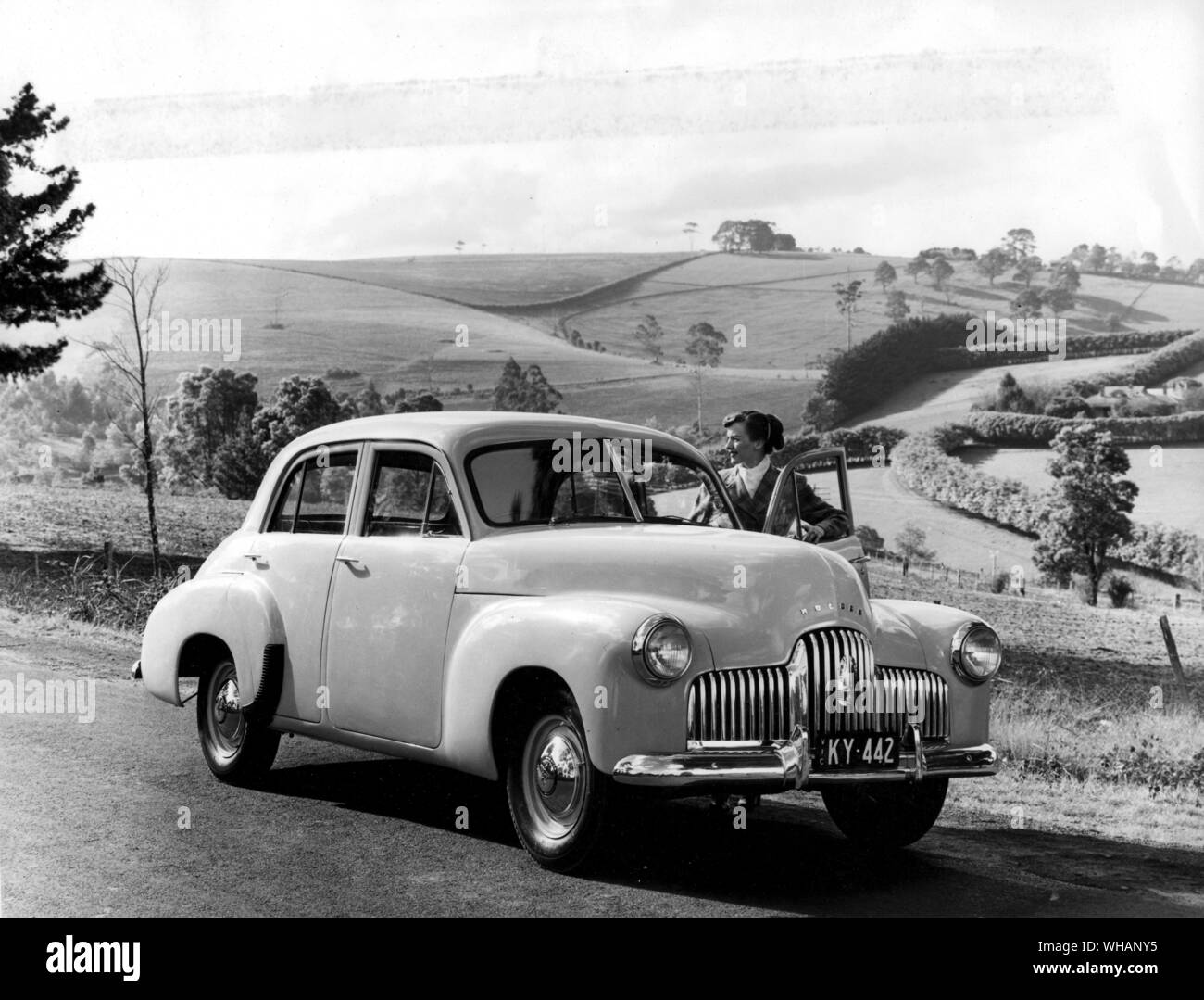 1948 Holden 2 litre sedan.  This model was produced from November 1948 until October 1953 Stock Photo