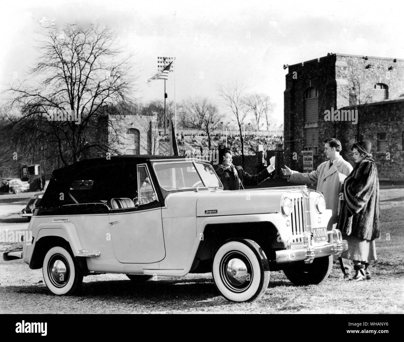 1949 Willys Jeepster. Litre tourer. Kaiser Jeep corporation Stock Photo