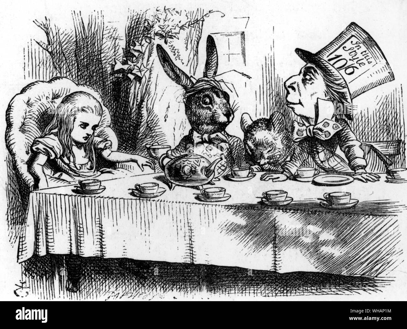 Alice in Wonderland. by Lewis Caroll Stock Photo
