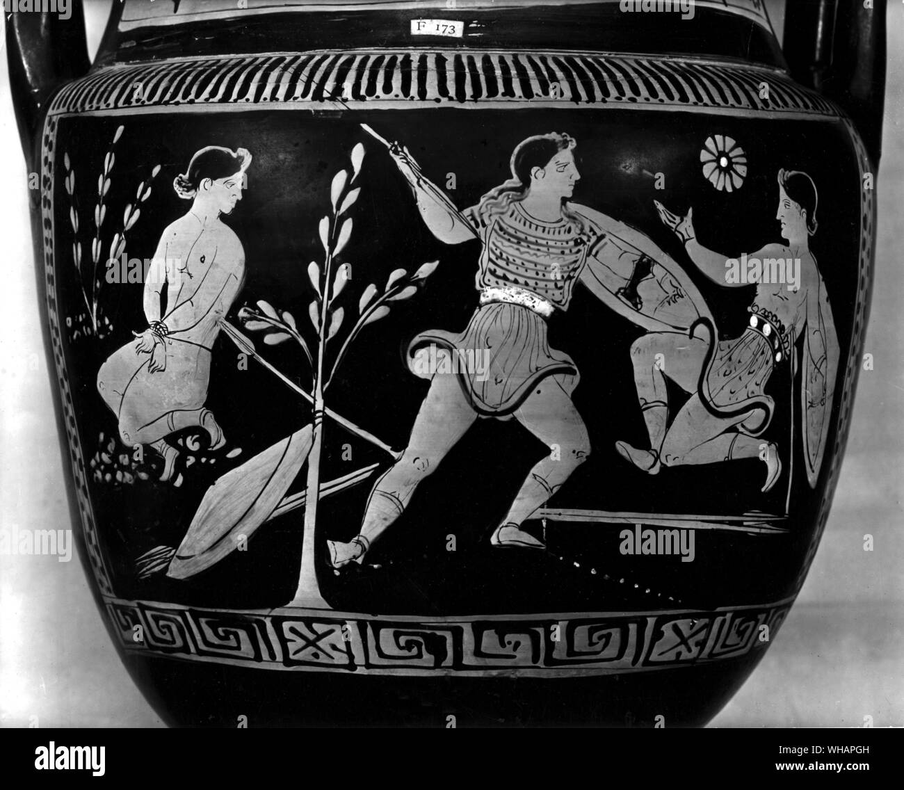 Achilles Slaying Lycaon On Left Is A Captured Trojan Wounded By Spear Stock Photo Alamy