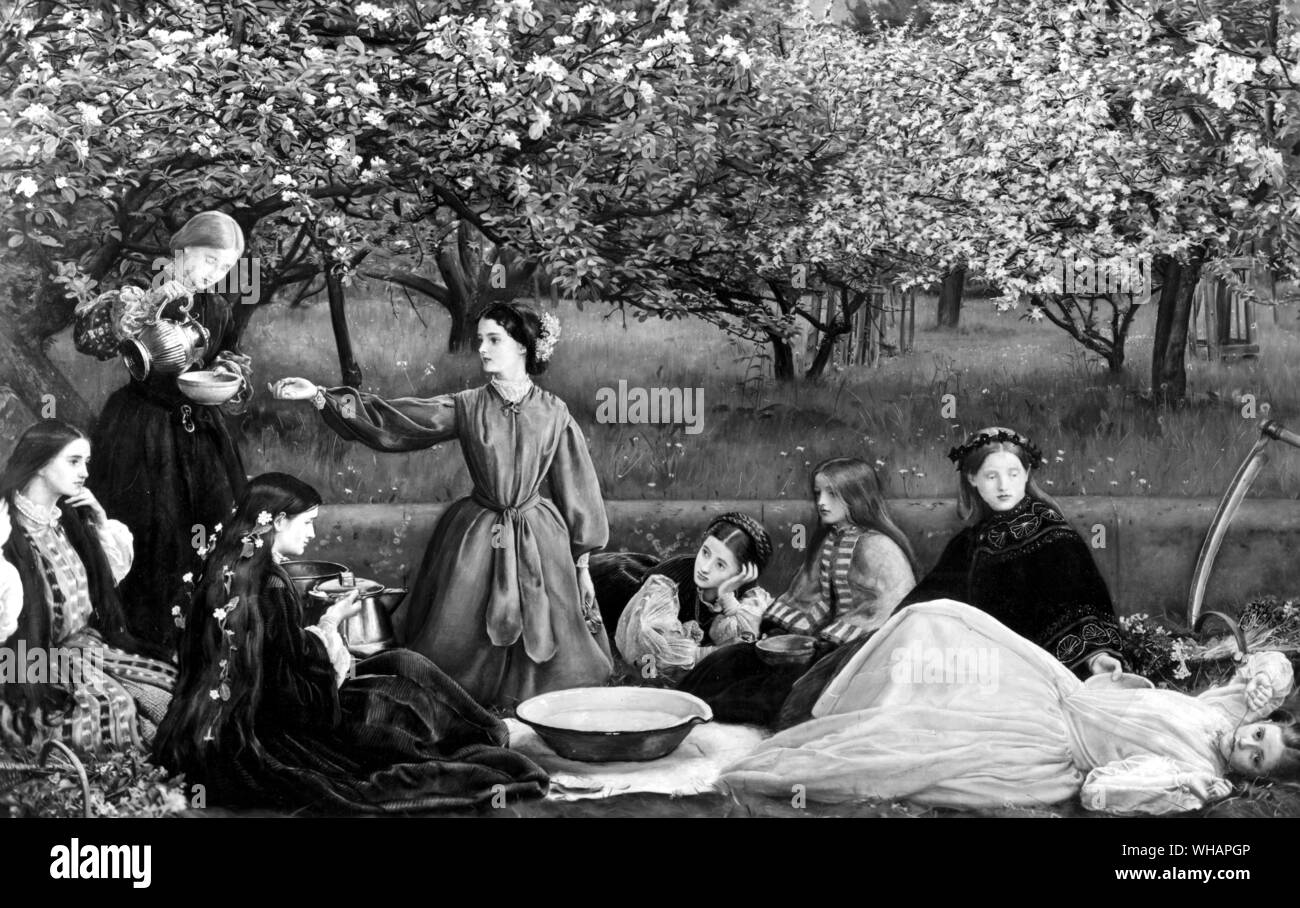 Spring Millay Spring by Millais Stock Photo - Alamy