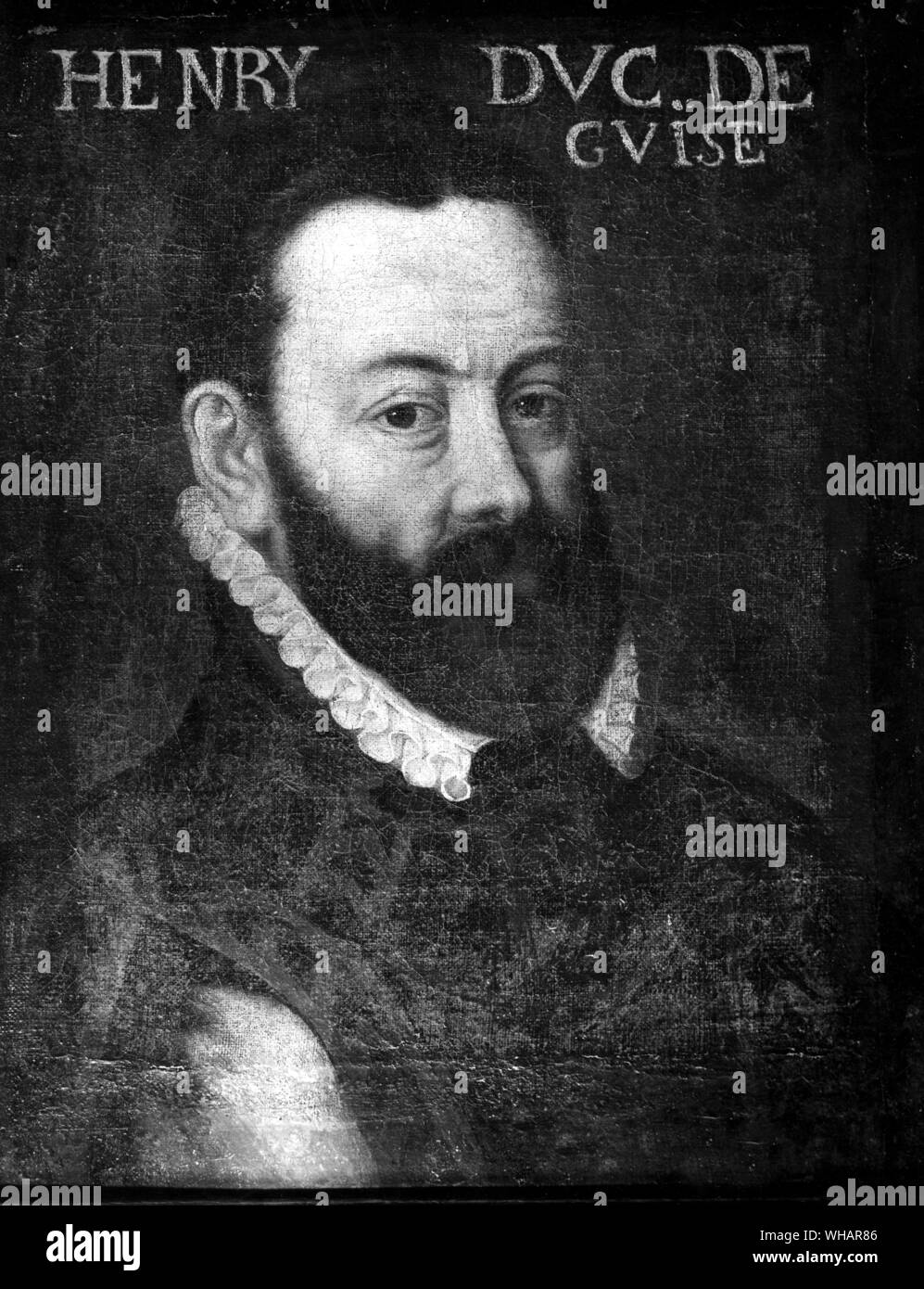 Henry Duke of Guise whose assassination was instigated by Henry III of France. 16th century Stock Photo
