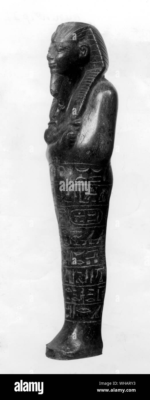 Amenehotep II. Amenhotep II was the 7th Pharaoh of Egypt's 18th Dynasty. Amenhotep (heqaiunuwas) his birth name, meaning Amun is Pleased, Ruler of Heliopolis. He is sometimes referred to by Amenhotpe II, or the Greek version of his name, Amenophis II. His throne name was A-kheperu-re, meaning Great are the Manifestations of Re. He was the son of Tuthmosis III, with whom he may have served a short co-regency of about two years. His mother was probably Merytra, a daughter of Huy, who was a divine adoratrice of Amun and Atum and chief of choristers for Ra. Apparently, she also served as, at Stock Photo