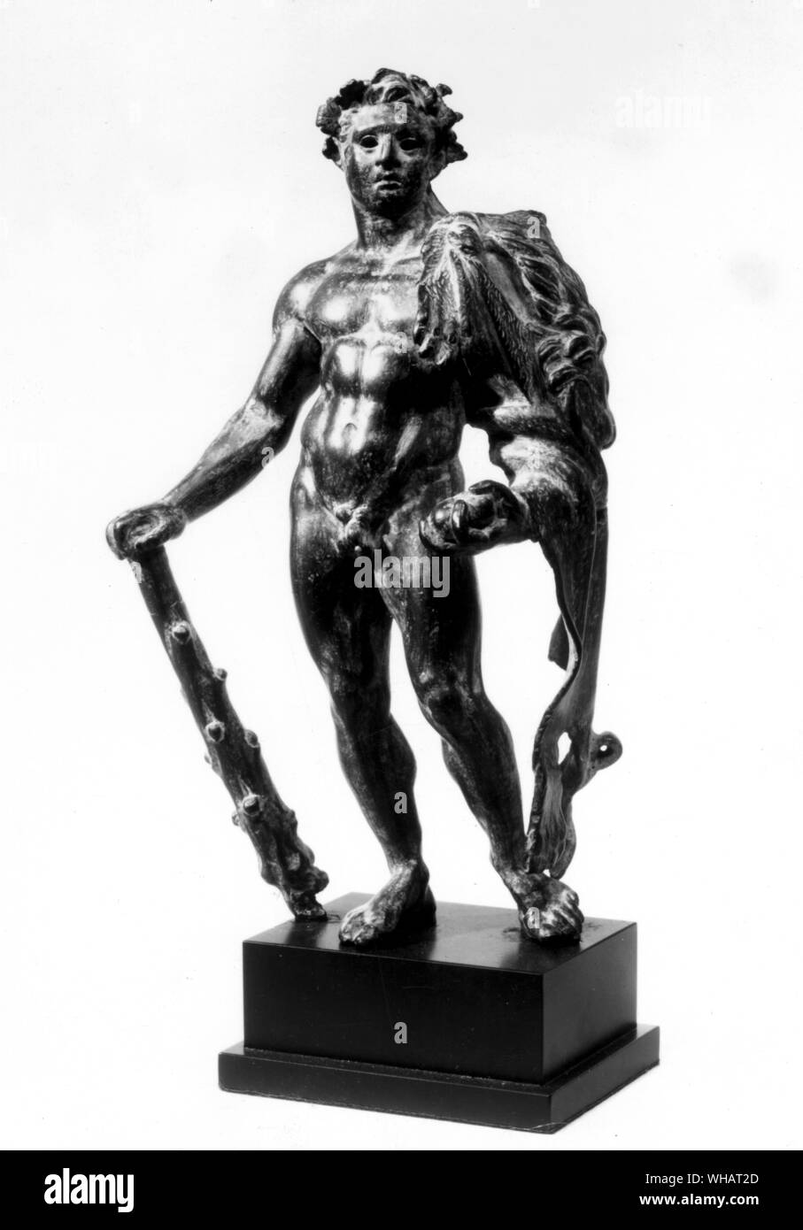 Hellenistic bronze figure of Herakles c 300 BC Stock Photo