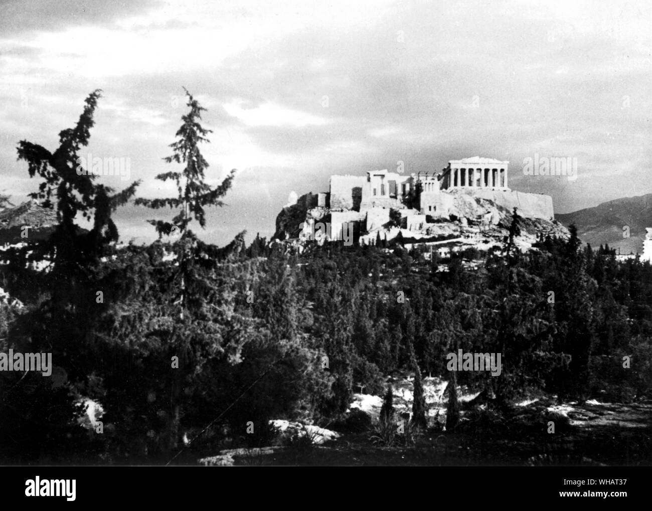 Greece acropolis Black and White Stock Photos & Images Alamy