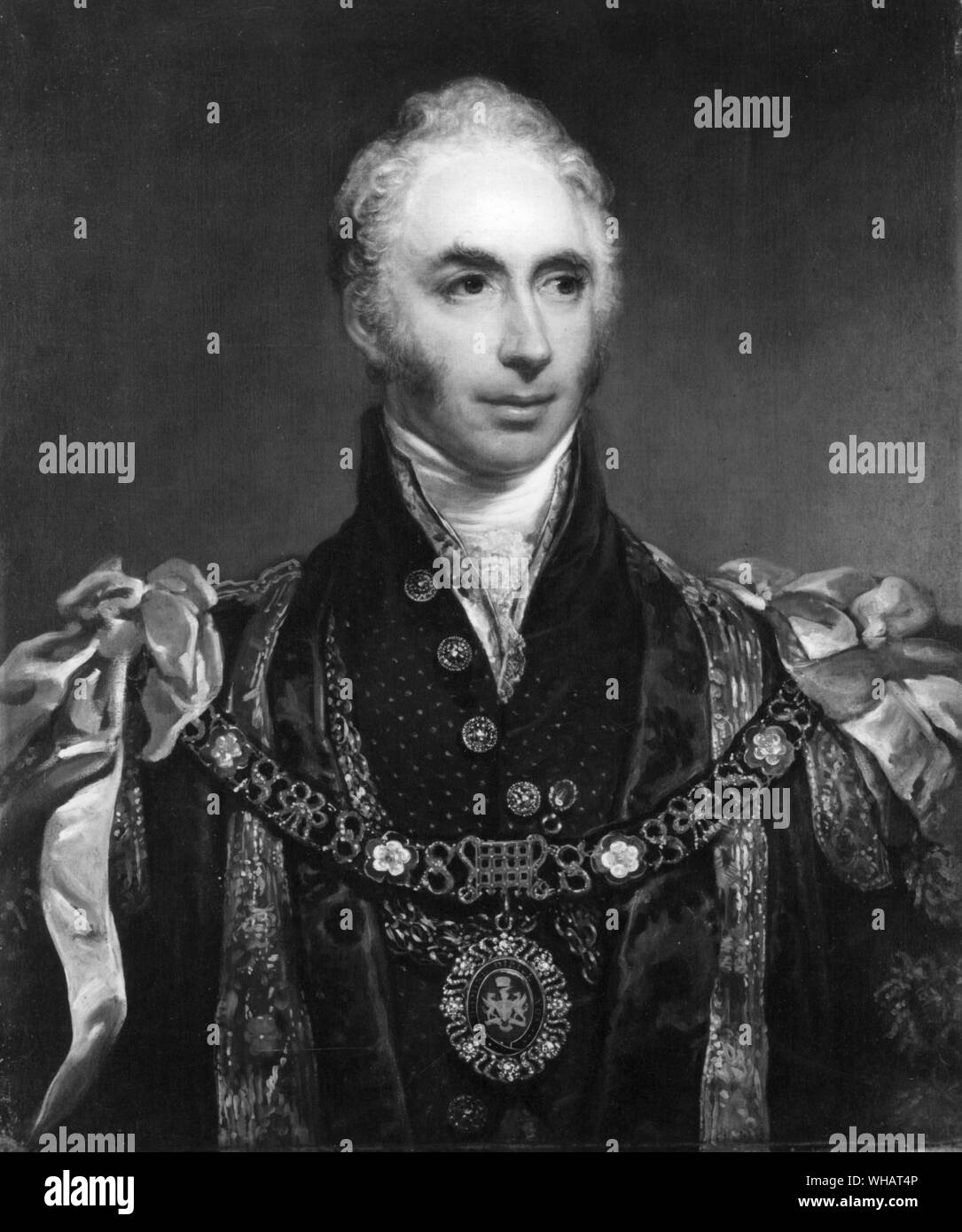 Sir Matthew Wood. by A W Devis 1768-1843 Stock Photo