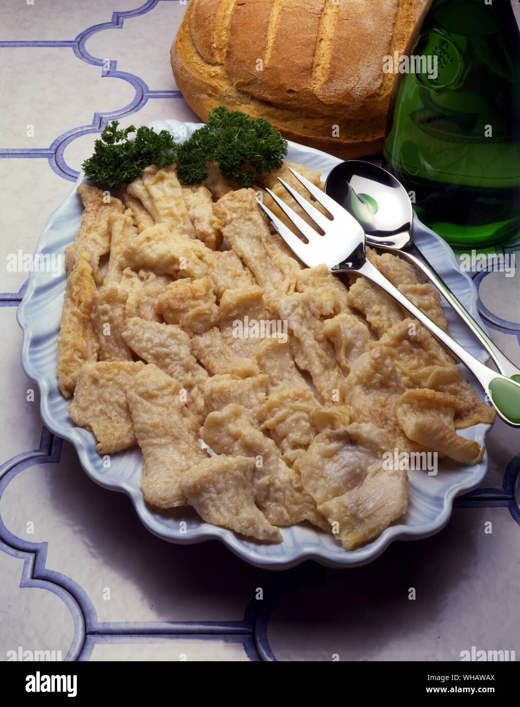 Italian Cooking By Robin Howe. . Scapece Alla Vastese.. Marinated Skate. Stock Photo