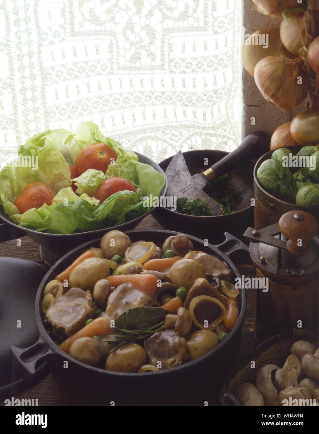 French Recipes By Jill Pound-Corner.. . . Stock Photo