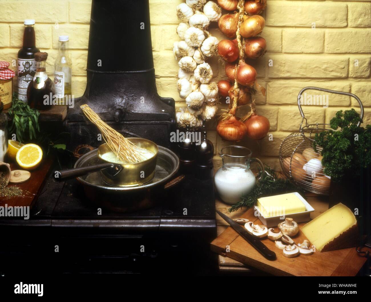 French Cooking By Eileen Reece.. . Stock And Sauces. Stock Photo