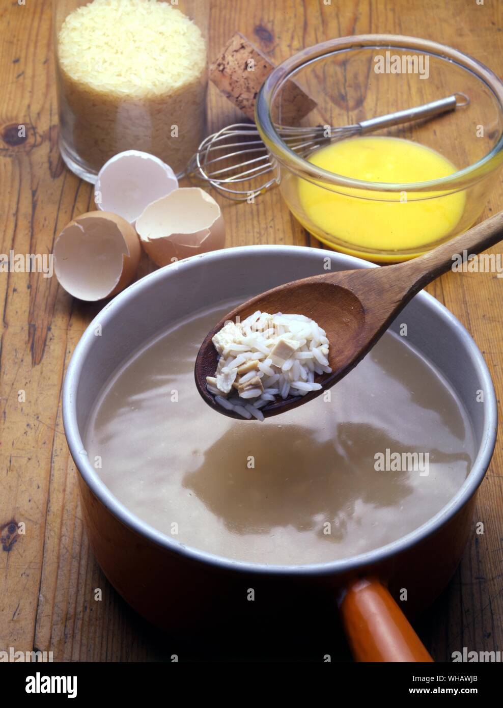 French Cooking By Eileen Reece.. . Potage A La Reine. Stock Photo