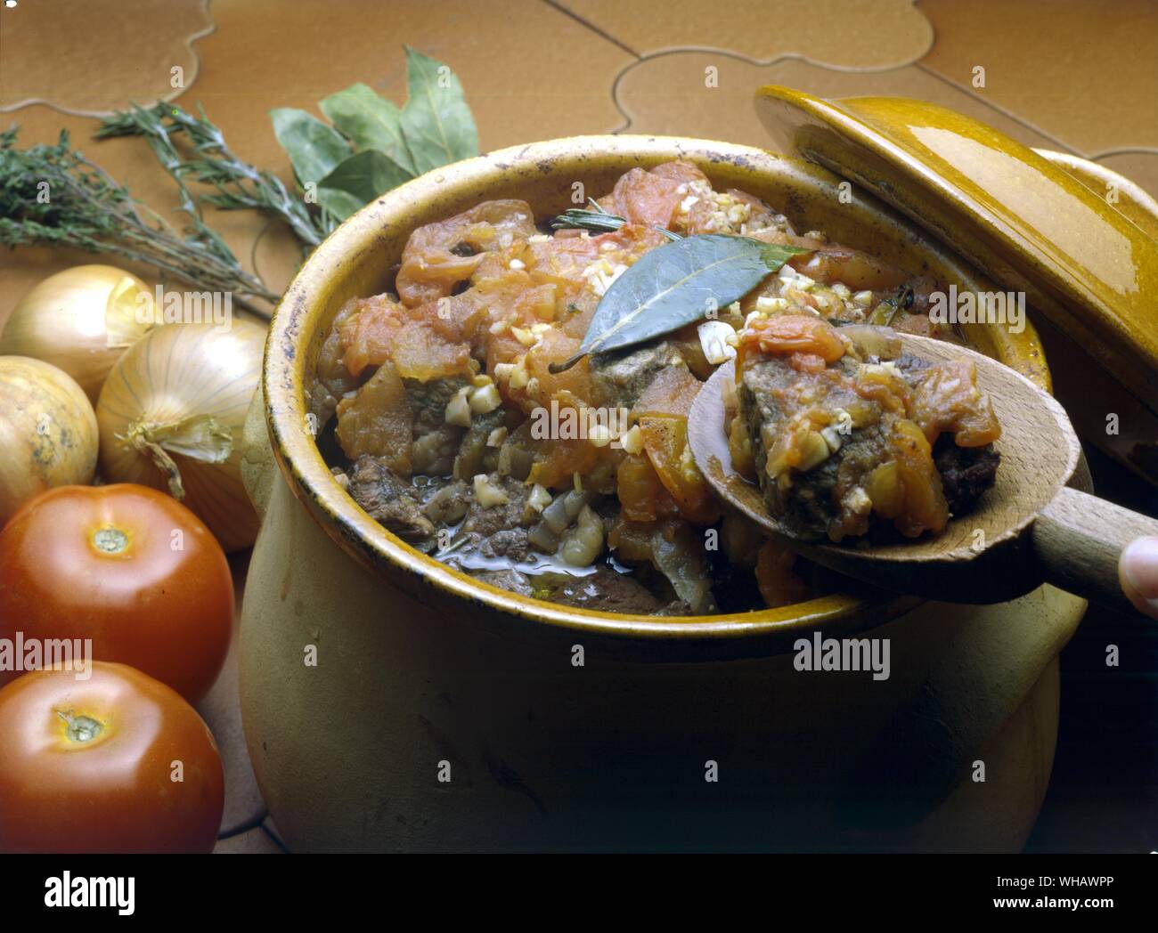 daube des gardiens. beef dish Stock Photo