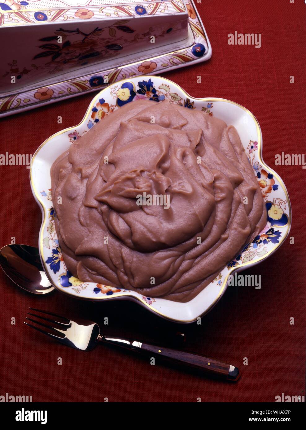 Chestnut Puree. Puree de marrons Stock Photo