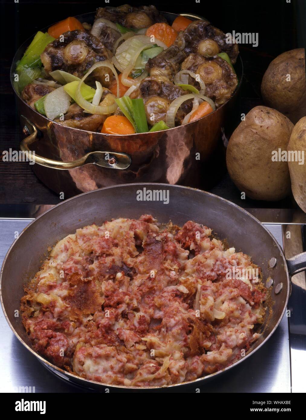 Oxtail Stew. Corned Beef Hash Stock Photo Alamy