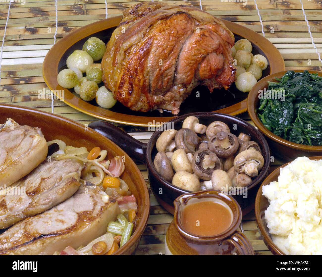 Roast Lion of Veal. Cornish Veal Cutlets Stock Photo