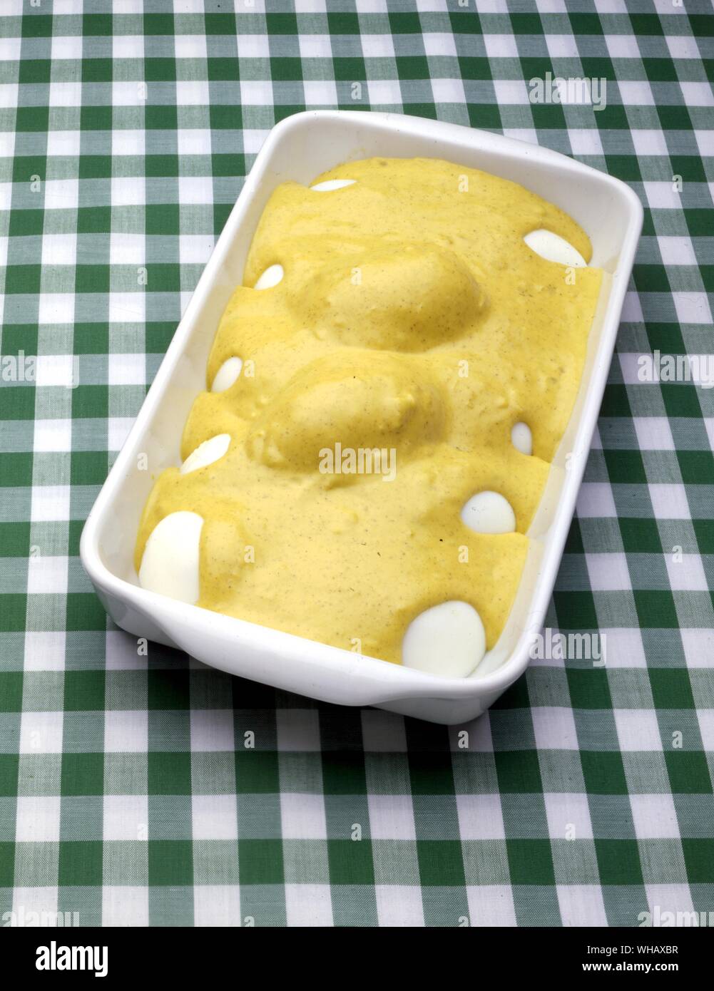 Curried Eggs Stock Photo