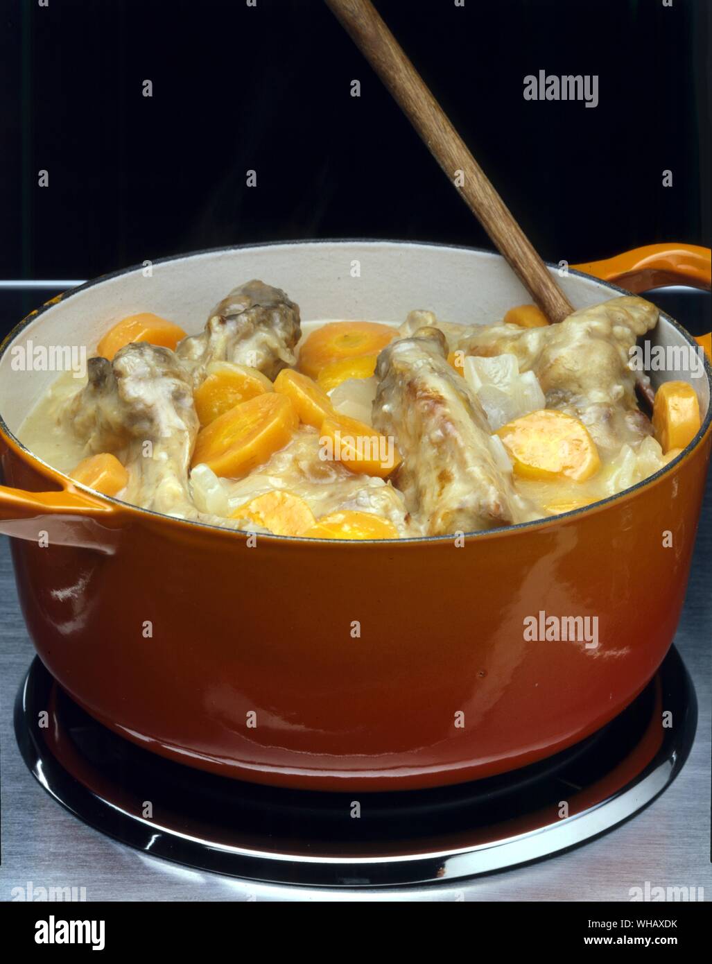 Rabbit Stew in Cider Stock Photo