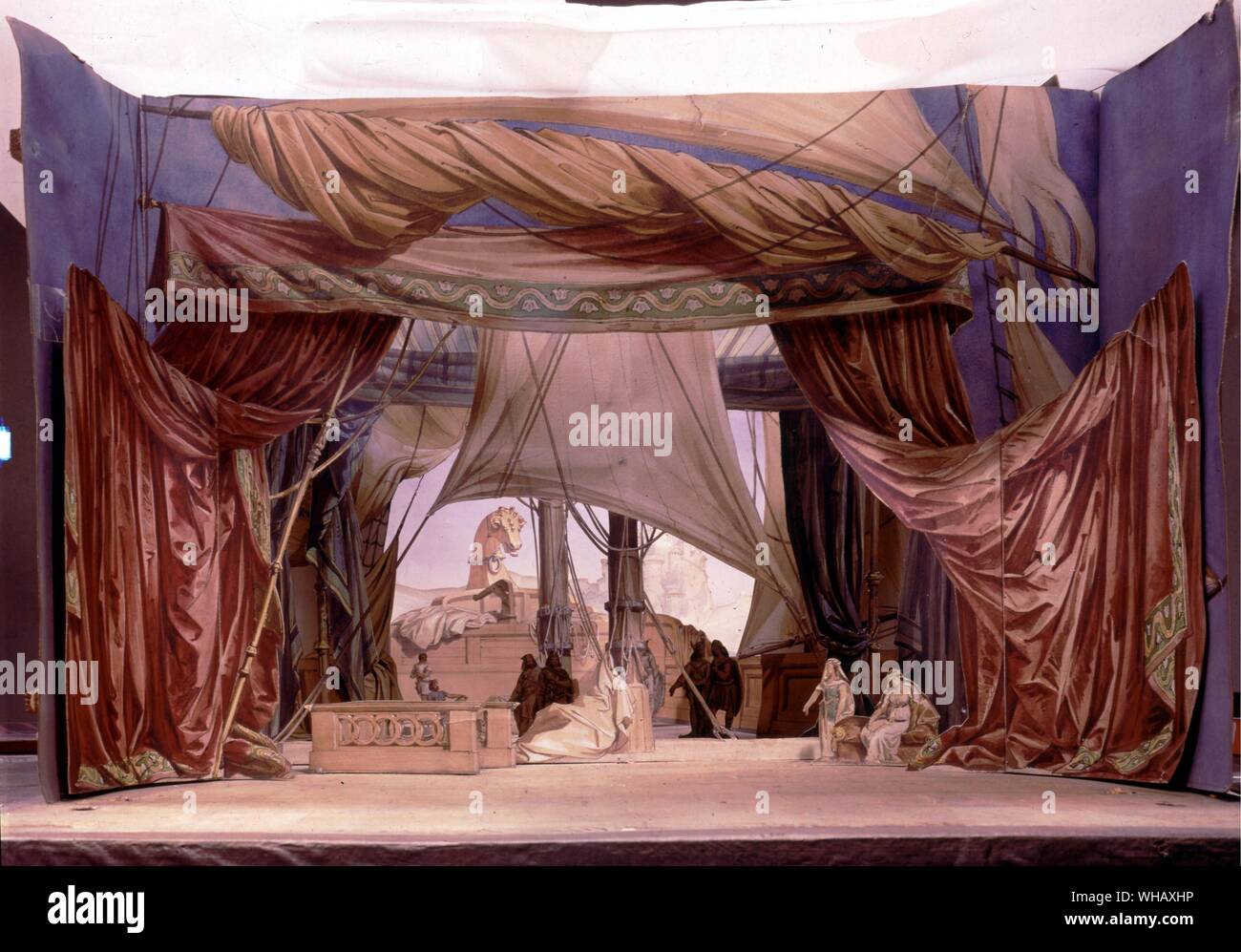 Tristan und Isolde (Tristan and Isolde) stage model. Tristan and Isolde is an opera in three acts by Richard Wagner (1813-1883). It was composed between 1857 and 1859, and received its first production in Munich on June 10, 1865.. The Dream King by Wilfrid Blunt and James Russell. Stock Photo