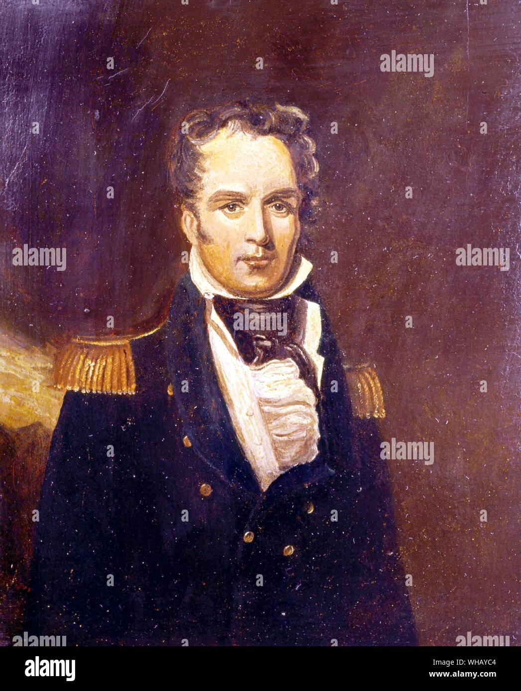 Hugh Clapperton (1788-1827). Scottish traveller and explorer of West and Central Africa. The African Adventure - A History of Africa's Explorers by Timothy Severin, page 114. Stock Photo