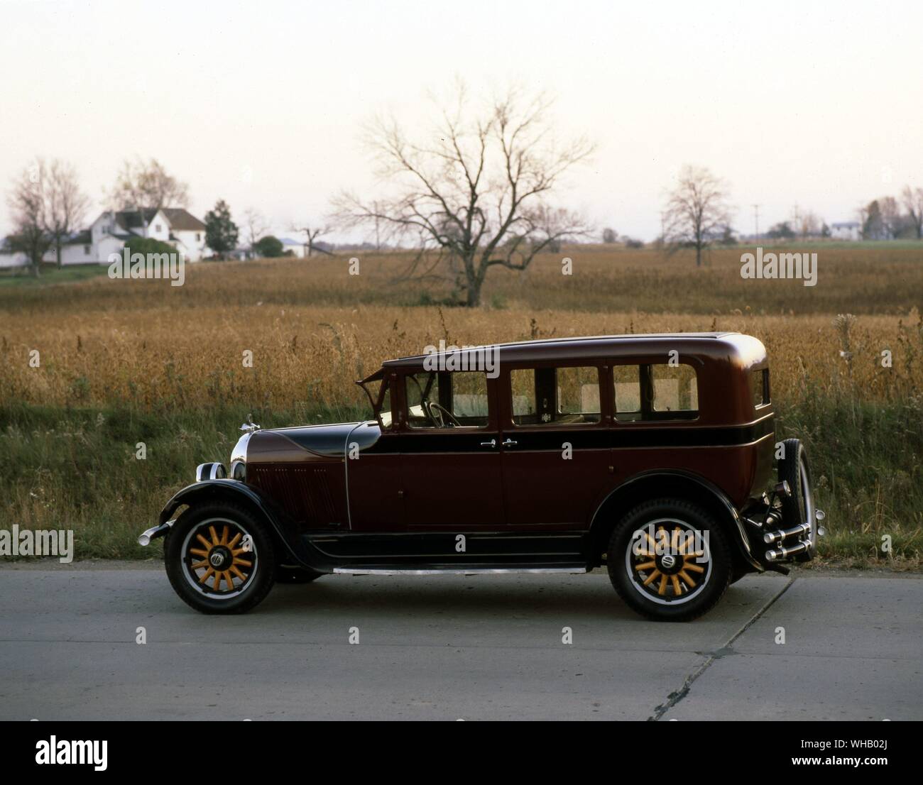 Transport Road 1927. Auburn 6-66 Wonderful Sedan Stock Photo
