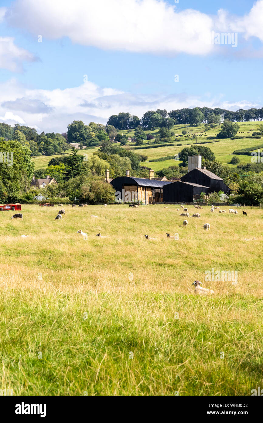 The Cotswold village of Wood Stanway, Gloucestershire UK Stock Photo