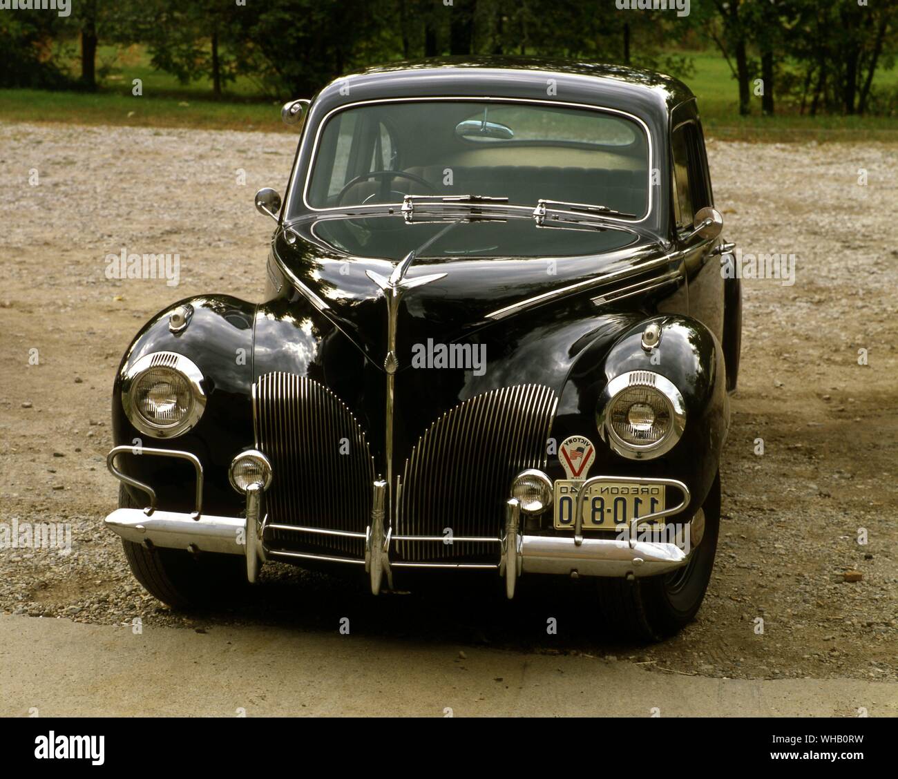 1940 Lincoln Zephyr V12 Sedan Model 73. A.C.D Museum Stock