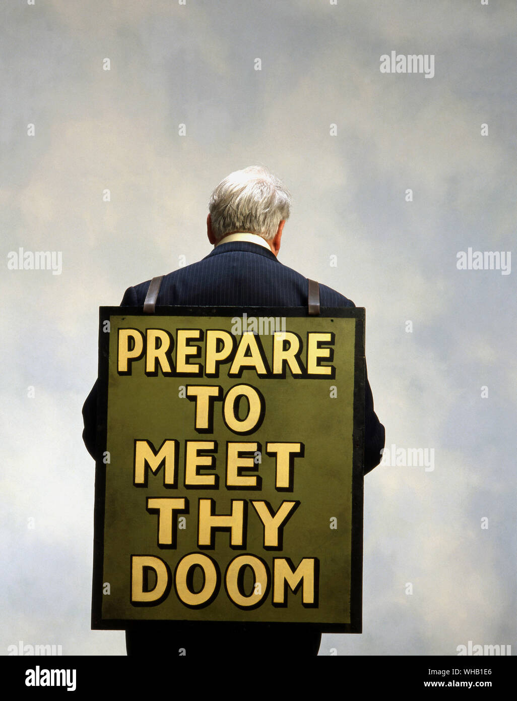 Prepare to meet thy doom. Stock Photo
