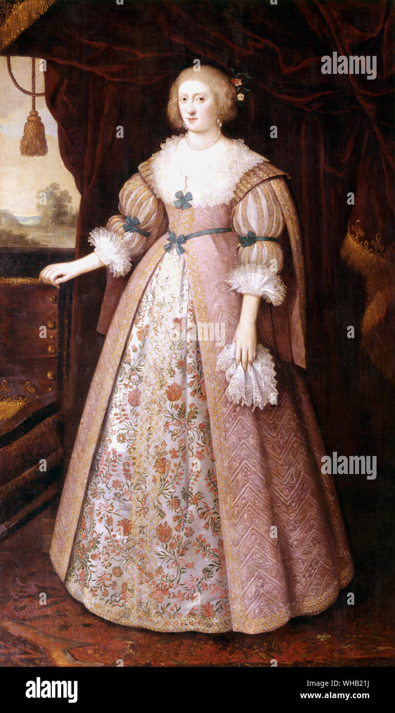 Lady Catherine Howard, Countess of Salisbury, wife of Henry VIII, nicknamed  the rose without a thorn.. by George Geldorp 1626 Stock Photo - Alamy