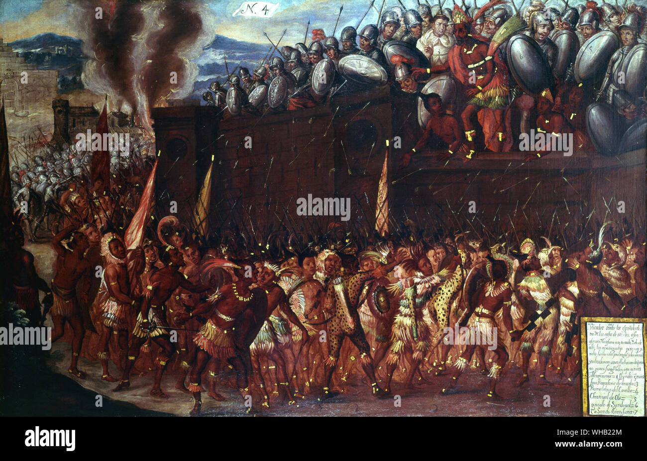 Warfare - land - 16th century. Stock Photo